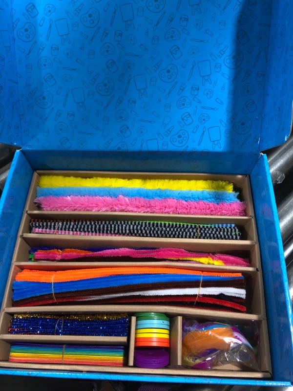 Photo 1 of Blue Squid Arts and Crafts for Kids - *New 3000+ Piece Deluxe Craft Chest - Giant Craft Box for Kids Art Supplies - Craft Kits for Kids Ages 4-12 