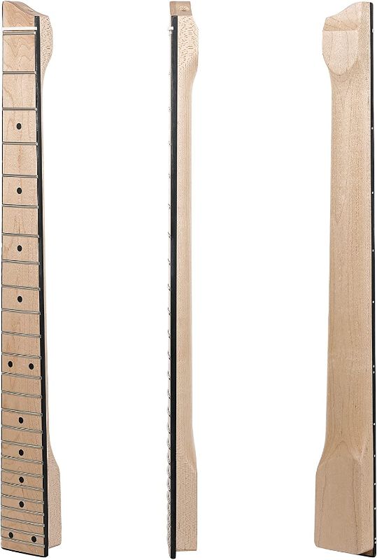 Photo 1 of 24 Fret Headless Guitar Neck,Canadian Maple for 6-string Travel Guitars