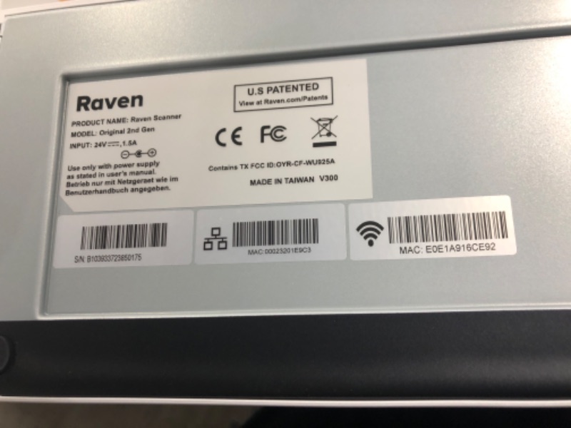 Photo 5 of Raven Original Document Scanner - Huge Touchscreen, Color Duplex Feeder (ADF), Wireless Scanning to Cloud, WiFi, Ethernet, USB, Home or Office Desktop (2nd Gen) White