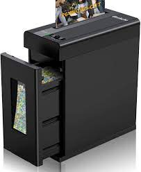 Photo 1 of Paper Shredder, 6-Sheet Micro Cut with 2.9 Gallons Bin, P-6 High Security Level, 5 Munites Non-Stop Working Time, Compact Design Pull Out Basket with Jam Proof System for Home Office Use Supper Micro P-6