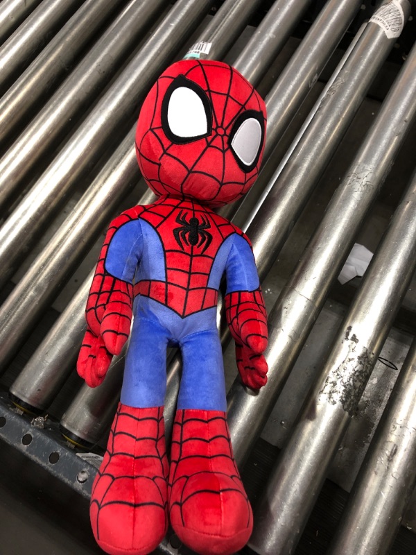 Photo 2 of Marvel Spidey and His Amazing Friends Spidey Cuddle Plush - 20-Inch Ultra Soft Spidey Plush - Toys Featuring Your Friendly Neighborhood Spideys