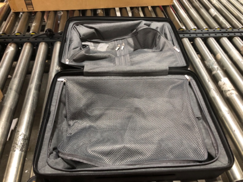 Photo 3 of 21-Inch Rolling Spinner Suitcase in Black 