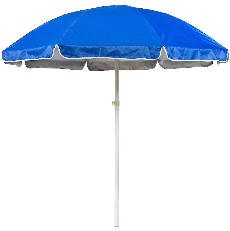 Photo 1 of 
6.5' Portable Beach and Sports Umbrella by Trademark Innovations (Blue)