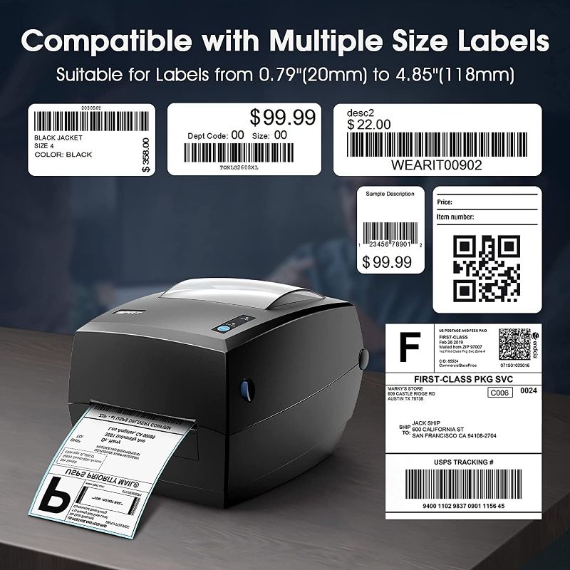 Photo 1 of 
iDPRT Thermal Label Printer, Label Maker for Shipping Packages & Small Business, Built-in Holder Shipping Label Printer SP420, Support 2" - 4.65" Monochrome Label Maker Compatible with Win, Mac&Linux

