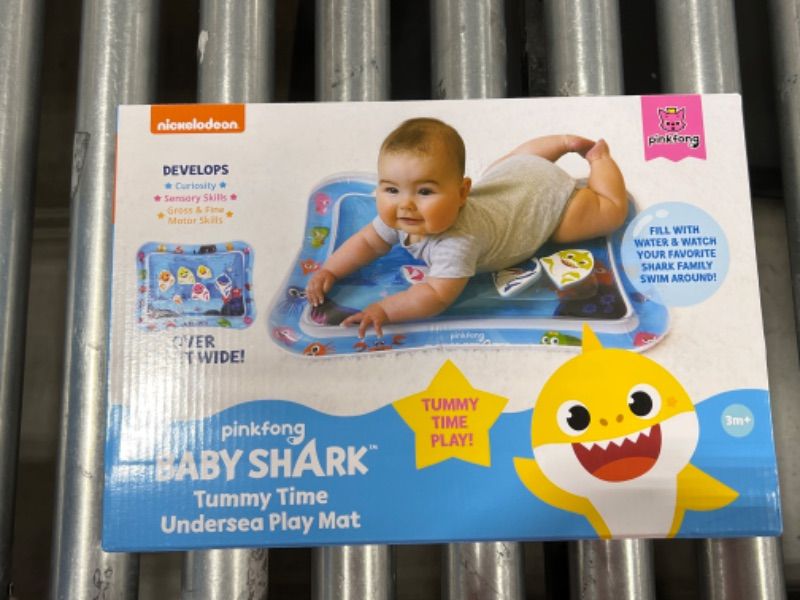 Photo 2 of Baby Shark Tummy Time Water Filled Play Mat – Infant Toys to Help Learn How to Crawl – Baby Shark Official