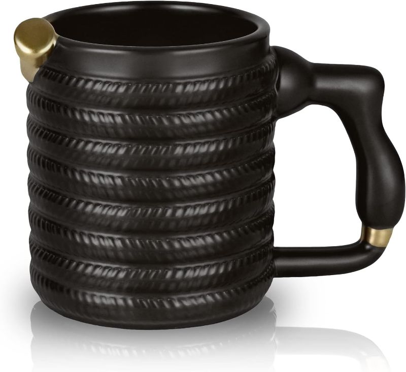 Photo 1 of 
Maustic Funny Coffee Mugs, Original Water Hose Shaped Ceramic Mug, Novelty Gifts for Men Women Coffee Lovers Gardeners, Cool Unique Gifts for Birthday Christmas Fathers Day Valentines Day, 14 Oz Black
