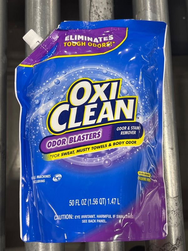 Photo 2 of 
OxiClean Odor Blasters Odor & Stain Remover Laundry Booster Easy-Pour Pouch
