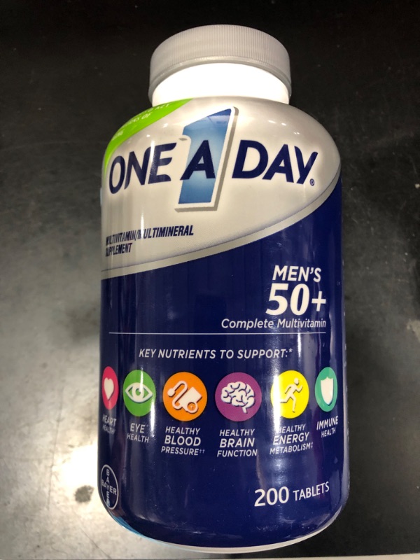 Photo 2 of One A Day Men’s 50+ Healthy Advantage Multivitamin, Multivitamin for Men with Vitamins A, C, E, B6, B12, Calcium and Vitamin D, Tablet, 200 Count