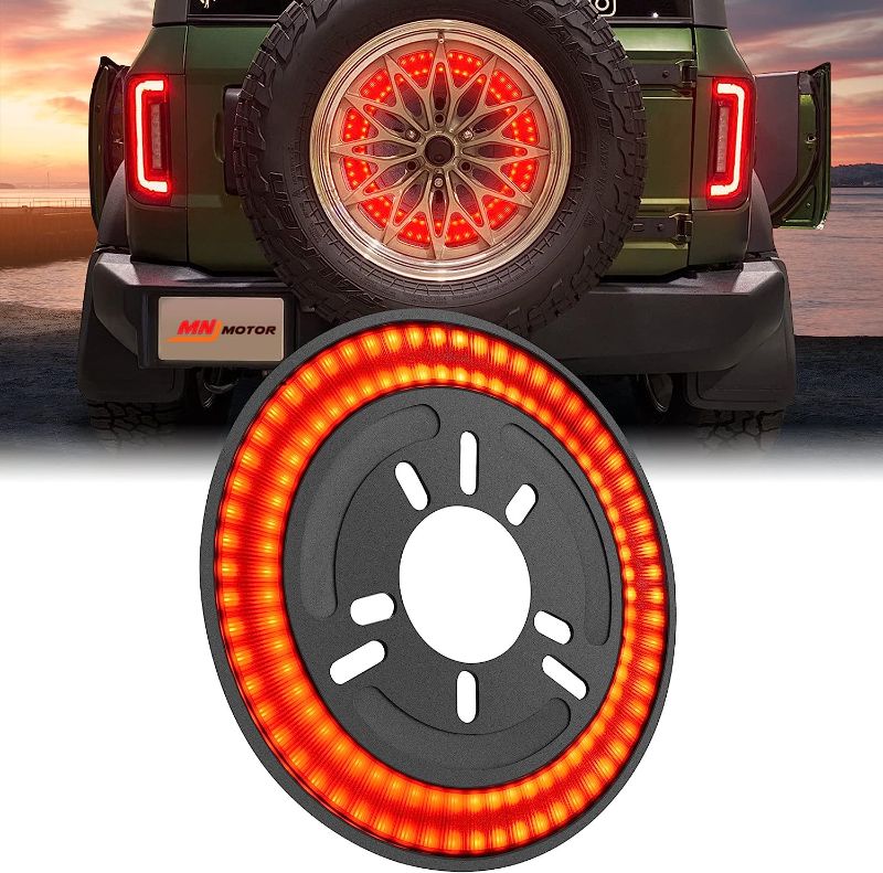 Photo 1 of MNJ Motor Spare Tire Brake Light Wheel Light 3rd Third Brake Light Rear light Compatible with Ford Bronco 2021 2022 2-door 4-door
