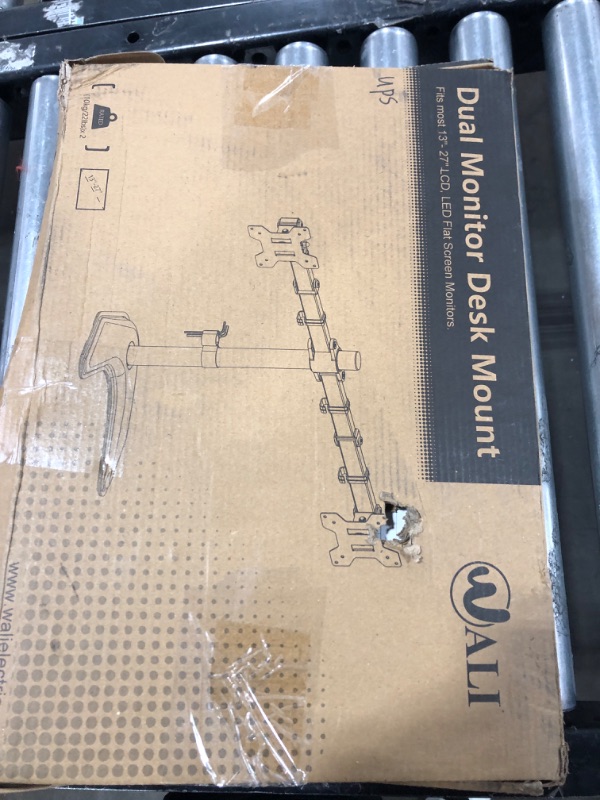 Photo 1 of WALI Bundle - 2 Items: Dual Monitor Stand for 2 Monitors up to 27 inch and Mesh Desk Organizer  X002MD8WI1
