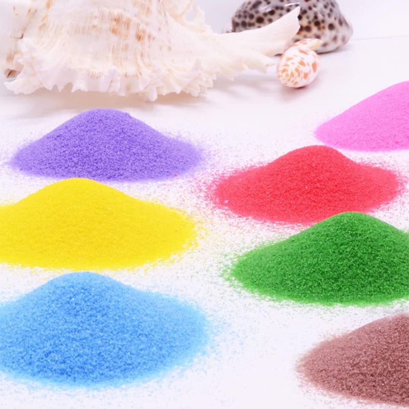 Photo 1 of Colored Sand for Sand Art, 10 Colors Art Sand for Kids' Arts & Crafts (34 oz, 2.2 Lb, 10 Pack)
