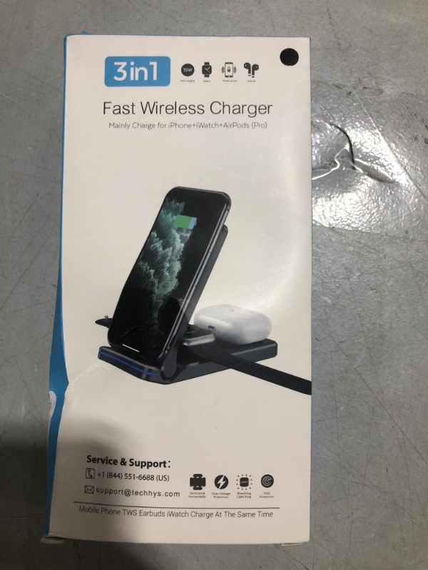 Photo 1 of 3 in 1 Fast Wireless Charger 