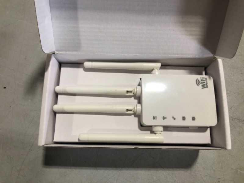 Photo 2 of 2022 WiFi Range Extender Signal Booster up to 8500sq.ft and 45 Devices, Internet Booster for Home, Wireless Internet Repeater and Signal Amplifier,4 Antennas 360° Full Coverage,Supports Ethernet Port