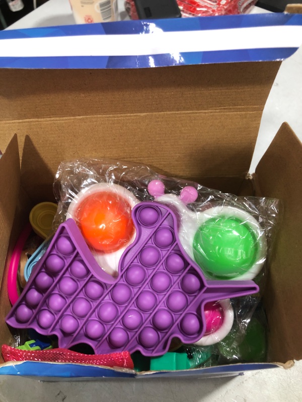 Photo 2 of (50 Pcs) Fidget Toys Pack Party Favors Gifts for Kids Adults, Autism Sensory Toy Classroom Prizes Autistic Children Pop Its Bulk Fidgets Stocking Pinata Stuffers, Treasure Box Girls Goodie Bag Stress