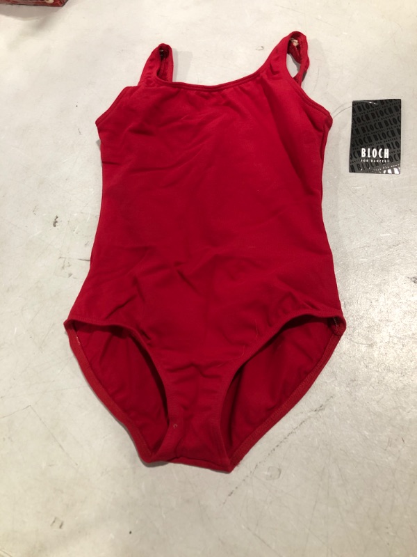 Photo 1 of Bloch Dance Girls Tutu Scoop Front/Back Tank Leotard Size 6 - 7 Red
