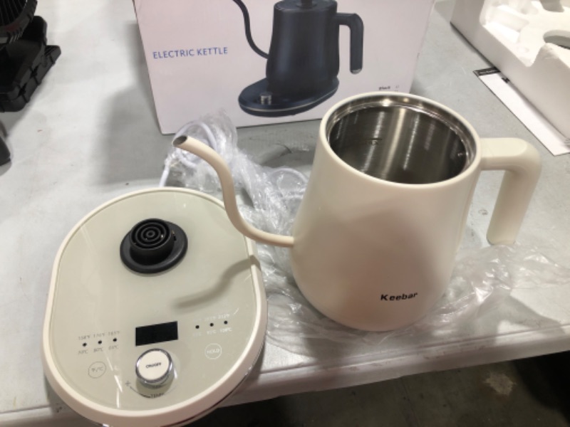 Photo 1 of  Electric Kettle Temperature Control, 1L Electric Tea Kettle with Auto Shut-off, Keep Warm for 1-24h, Dry Burning Protection, 1200W Stainless Steel Pour-Over Coffee Kettle