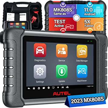 Photo 1 of Autel MaxiCheck MX808S Android 11 Scanner [2023 US Ver.], Same as MaxiCOM MK808S/ MK808Z, Newer Model of MK808/ MX808, Full Bidirectional, 28 Service, OE All System Scan, FCA Autoauth, ABS/SRS/EPB/BMS
