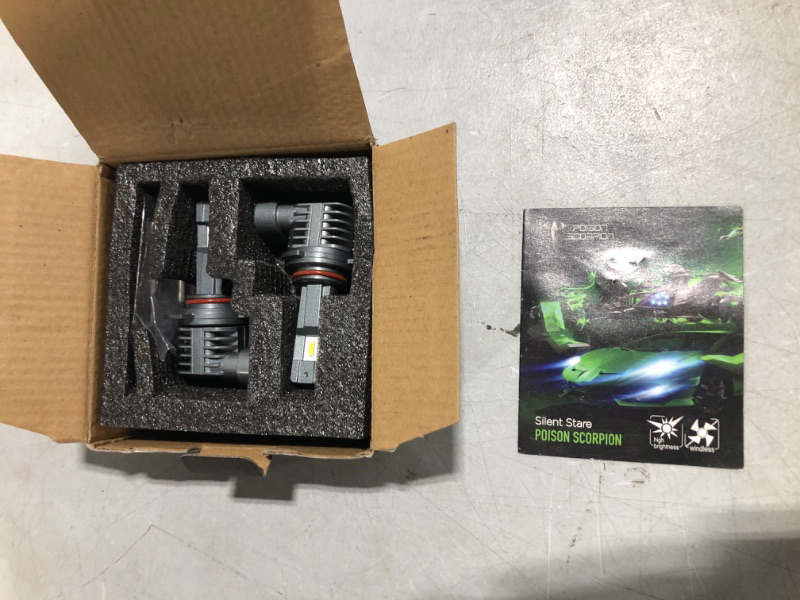 Photo 2 of POISON SCORPION 9012 LED Headlight Bulbs,14000LM 60W Conversion Kit for Car | HIR2 Lights Fanless High Brightness