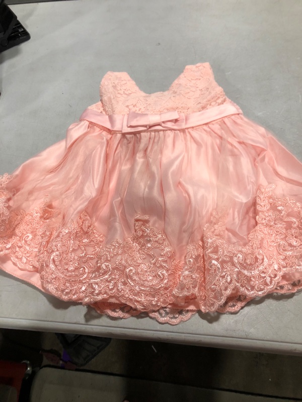 Photo 1 of Baby Girl Pink Bow Dress Size 18 Months 