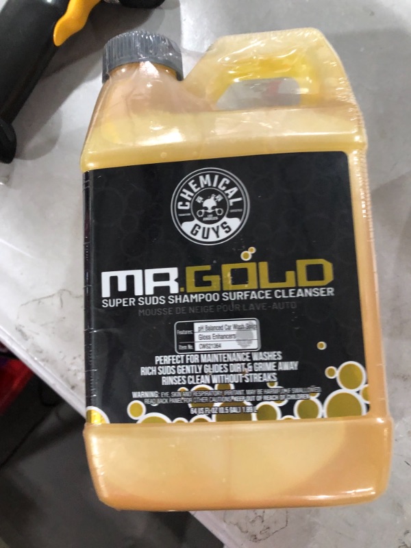 Photo 2 of  Chemical Guys CWS21364 Mr. Gold Foaming Car Wash Soap (Works with Foam Cannons, Foam Guns or Bucket Washes) Safe for Cars, Trucks, Motorcycles, RVs & More, 64 fl oz (Half Gallon), Pina Colada Scent
