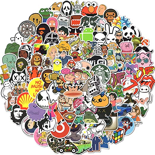 Photo 1 of 300Pcs 90s Cartoon Fashion Stickers for Water Bottles Vinyl Waterproof VSCO Stickers for Kids Teens Cute 80s Aesthetic Stickers Decals for Laptop Hydroflask Journaling Skateboard Scrapbooking