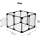 Photo 1 of Dog Playpen Pet Pen x pens for Dogs Crate Cage Kennel Dog Fence Clear Dog playpen for Small, Medium Dogs Puppy and Rabbit & Indoor (S, Black)