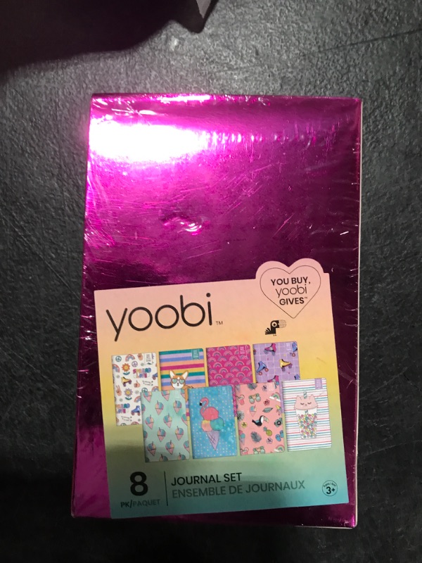 Photo 2 of Yoobi Journal Set, Cute Notebook in 8 Fun Prints, Lined Journal Notebook, College Ruled Paper, 35 pages each, Gift Set for Women & Kids, Cute Journals