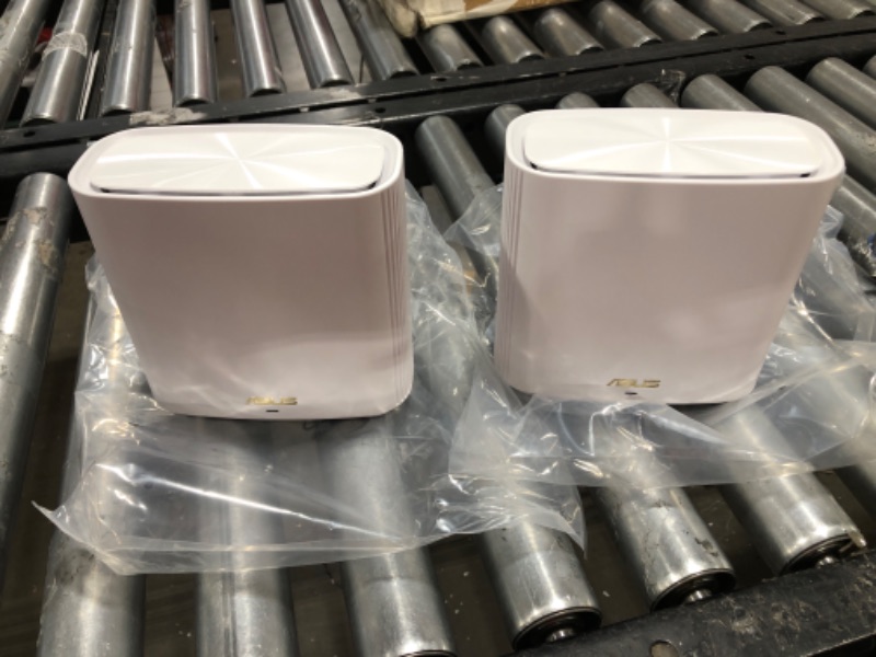 Photo 1 of ASUS ZenWiFi AX6600 Tri-Band Mesh WiFi 6 System (XT8 2PK) - Whole Home Coverage up to 5500 sq.ft & 6+ rooms, AiMesh, Included Lifetime Internet Security, Easy Setup, 3 SSID, Parental Control, White AX6600 | Tri-Band | 2PKs