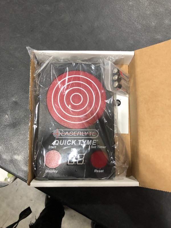 Photo 2 of LaserLyte Quick Tyme Laser Trainer Target with Point of Impact Display and Timed Games for Reactive Laser Shooting and Dry Fire Practice