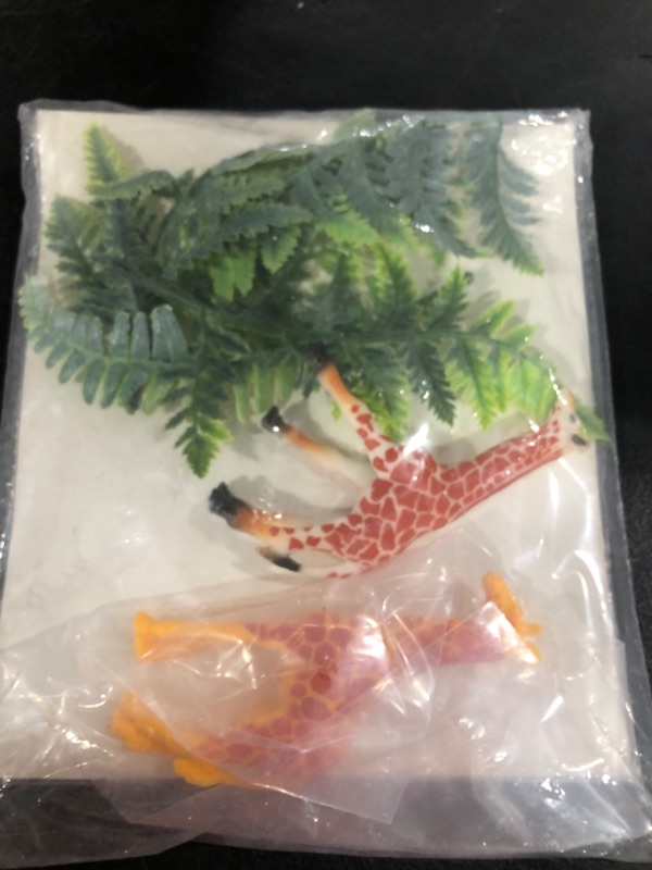 Photo 1 of 13PCS Wild One Cake Topper Jungle Safari First Birthday Cake Topper Wild Animal Cake Decor with Giraffe Plastic Plants and 1st Topper for Boys and Girls Baby Shower One Year Old Birthday Party Supplies