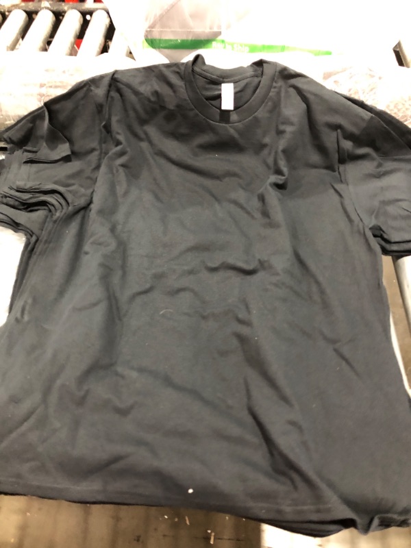 Photo 1 of 10 PACK OF MENS BLACK T SHIRTS SIZE XL