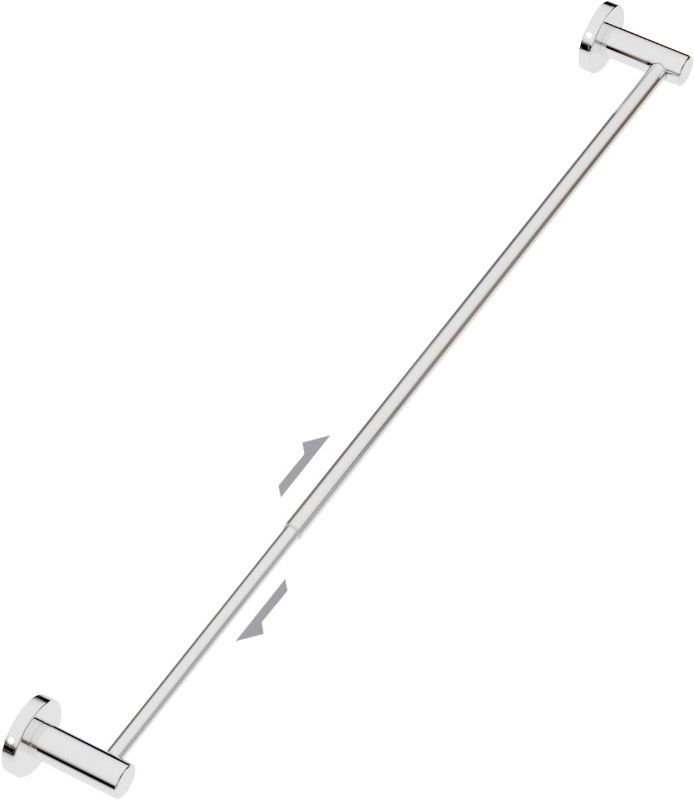 Photo 1 of Adjustable 23.6 to 42 Inch Single Bath Towel Bar, ZUEXT Polish Chrome Finished Stainless Steel Towel Holder,Wall Mount Expandable Hand Towel Rod for Bathroom Kitchen Washroom,1" Tube Towel Rail Racks Chrome Single Towel Bar 1