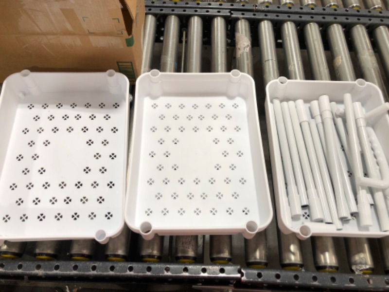 Photo 1 of 4 Tier Plastic Rolling Rack - White