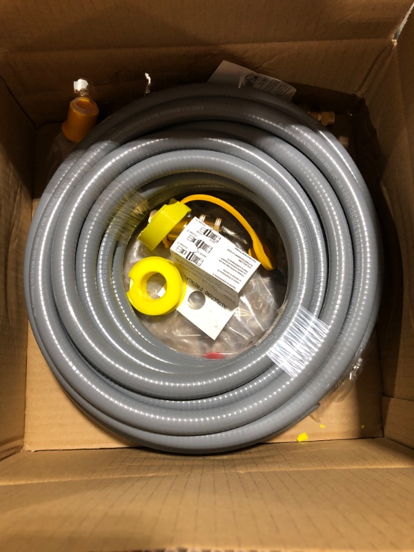 Photo 2 of 36 Feet 1/2-Inch Natural Gas Hose with Quick Connect Fitting for BBQ, Grill, Pizza Oven, Patio Heater and More NG Appliance, Propane to Natural Gas Conversion Kit - CSA Certified 36FT