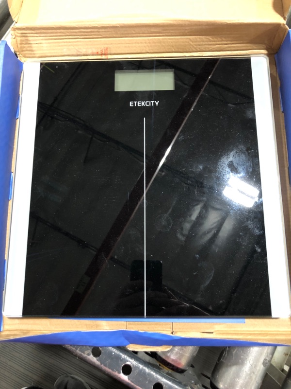 Photo 2 of Etekcity Digital Body Weight Bathroom Scale with Step-On Technology, Reliable Results with High Precision Measurements, Large Backlit LCD Display, 400 Pounds Non-Smart Black