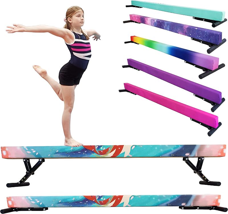 Photo 1 of Adjustable Balance Beam,Gymnastics Beam,High and Low Level Gymnastics Competition Style Balance Beam for Kids Ages 6-12 Training at Home & Gym