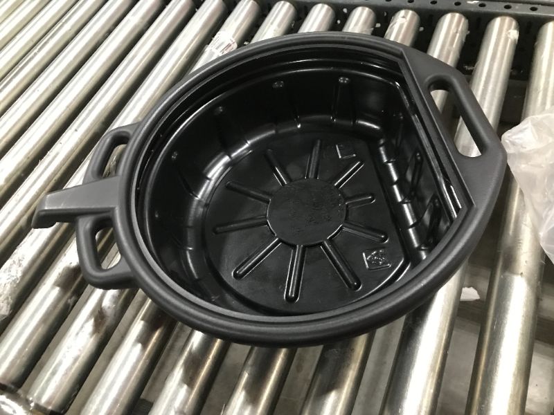 Photo 1 of NEIKO 20762A Oil Drain Pan | Black Plastic Anti Splash | Motor Oil Drip Catcher Pan | 2 Gallon (8L) Capacity