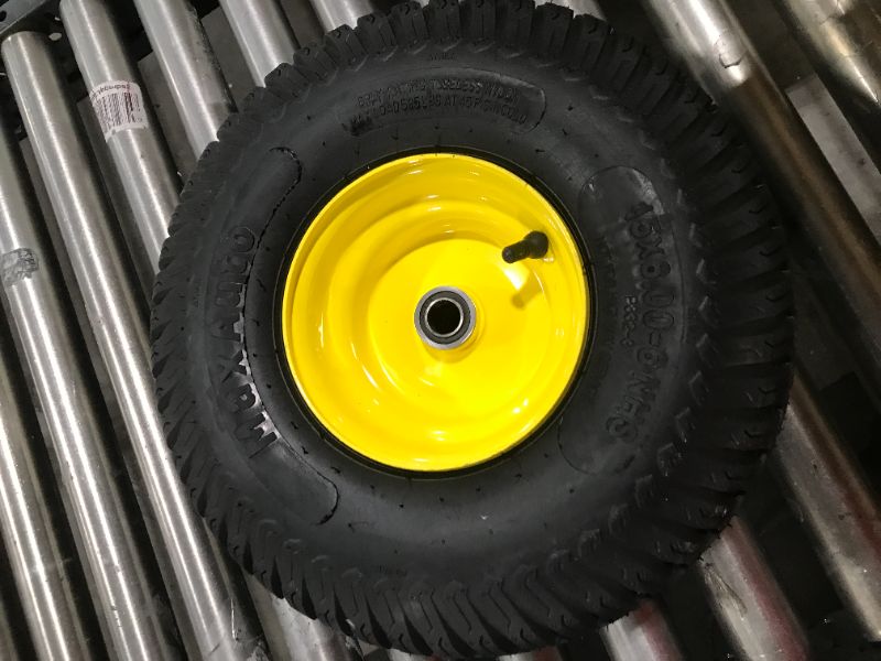 Photo 1 of  15x6.00-6 Tires & Wheels 4 Ply for Lawn & Garden Mower Turf Tires .75" Bearing (Because we supply a precision ball bearing the shaft must be clean and straight for them to fit properly)