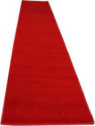 Photo 1 of 116" x 31" runner rug --- color red 