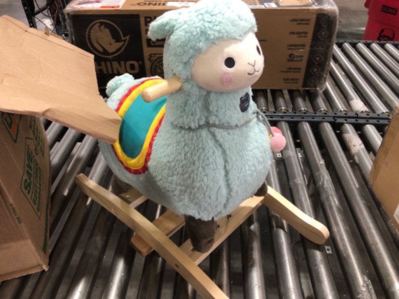 Photo 2 of Battat – Rocking Llama – Wooden Rocker & Plush Body – Active Play Toy – Sturdy & Durable – Ride-a-Llama – 12 Months +
