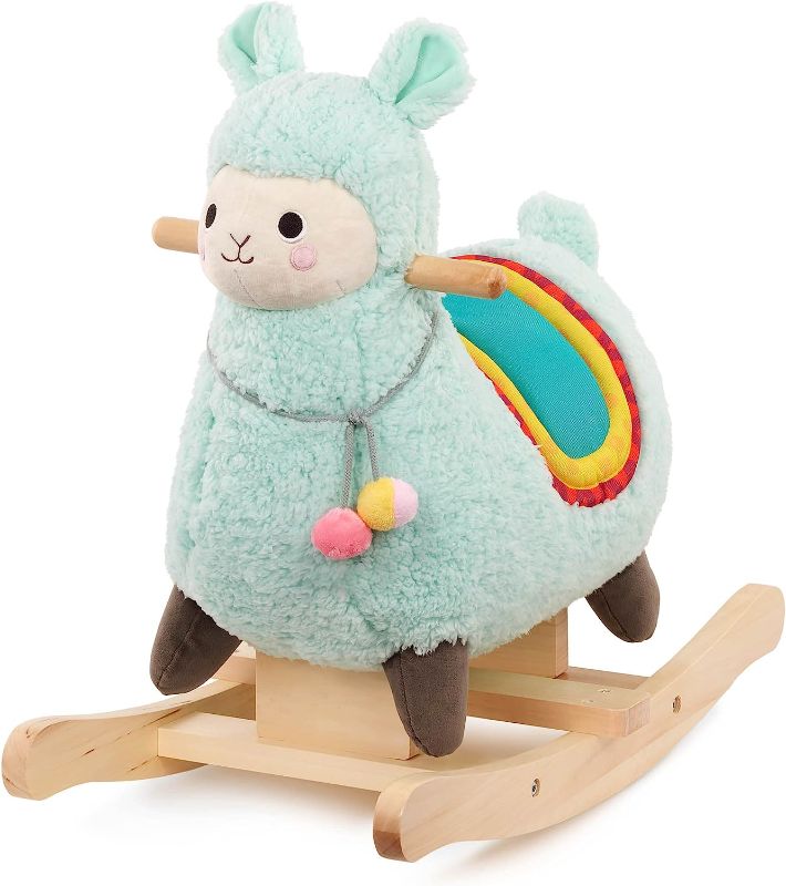 Photo 1 of Battat – Rocking Llama – Wooden Rocker & Plush Body – Active Play Toy – Sturdy & Durable – Ride-a-Llama – 12 Months +
