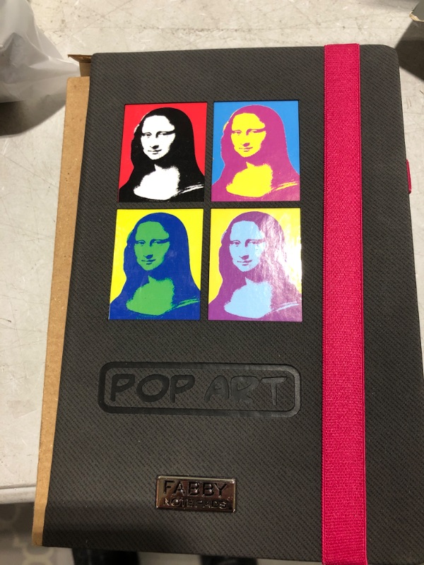 Photo 1 of Premium Hard Cover Notebook, Weekly Planner, Journal, Dotted Grid Page, 152?Numbered?Pages, Perfect for Work, Travel, College- Journal for Men and Women (Medium 5,5" x 8.2", Mona Lisa Pop Art)
