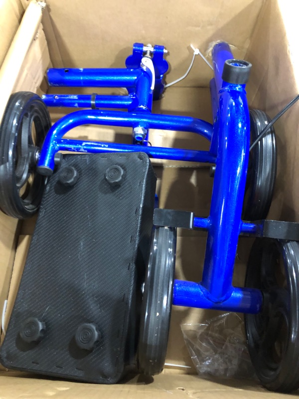 Photo 2 of RINKMO Knee Scooter?Steerable Knee Walker Economical Knee Scooters for Foot Injuries Best Crutches Alternative (Blue 1)