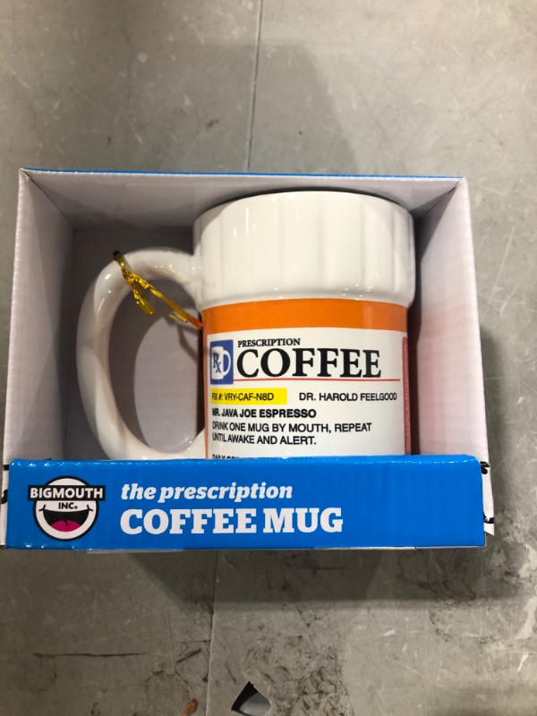 Photo 2 of BigMouth BMMU-0008 Prescription Pill Bottle Coffee Mug