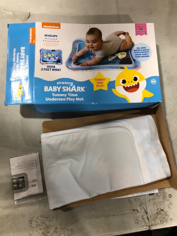 Photo 2 of Baby Shark Tummy Time Water Filled Play Mat – Infant Toys to Help Learn How to Crawl – Baby Shark Official