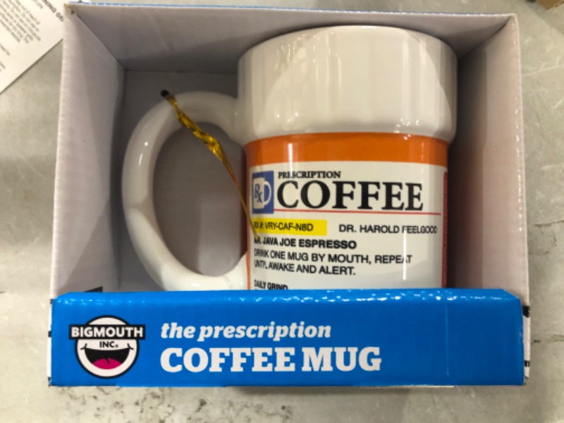 Photo 1 of BigMouth BMMU-0008 Prescription Pill Bottle Coffee Mug
