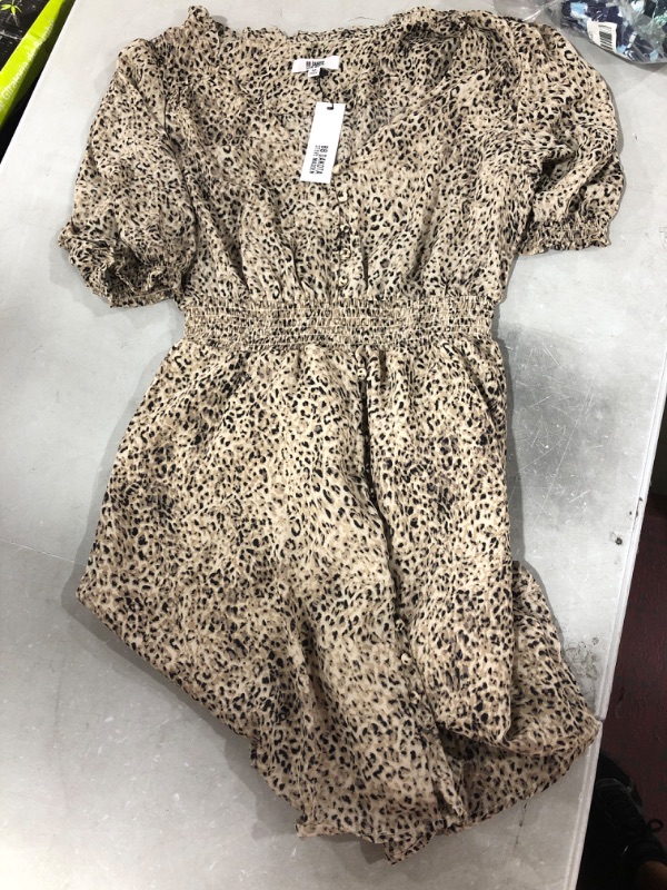 Photo 2 of BB DAKOTA Women's Meow Or Later Dress Medium Taupe