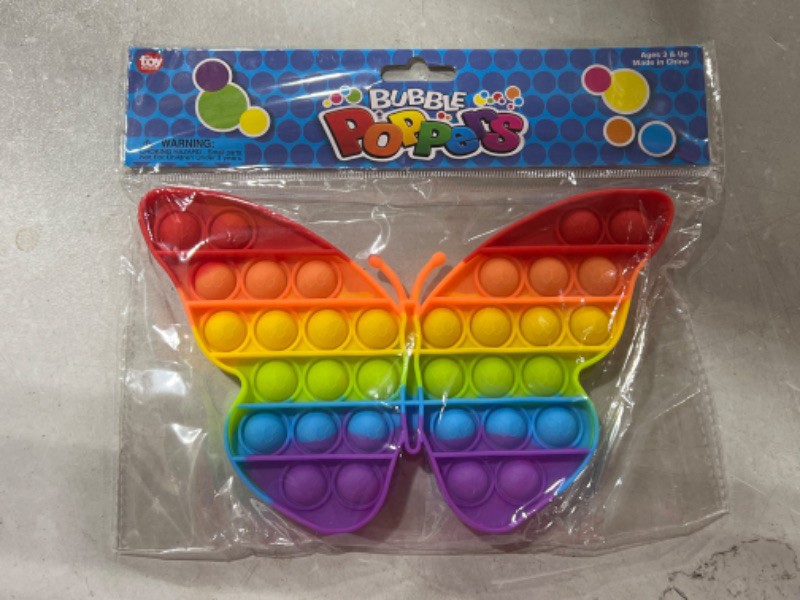 Photo 1 of Zibbers Bubble Poppers 9" Rainbow Butterfly