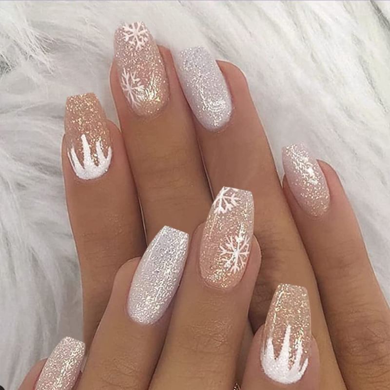 Photo 1 of 
Christmas Press on Nails Short Square PACK OF 2***