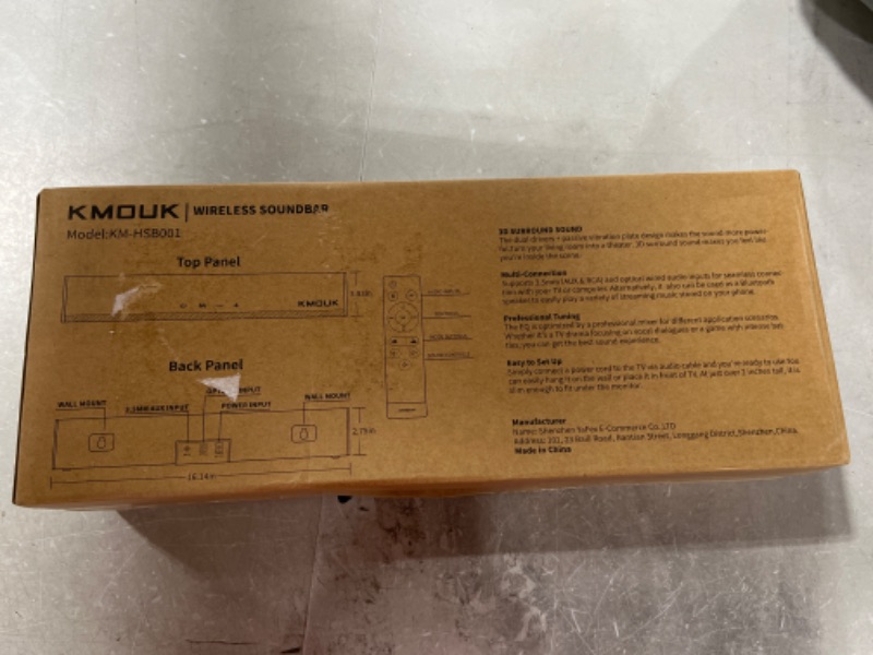 Photo 1 of KOUK WIRELESS SOUNDBAR 